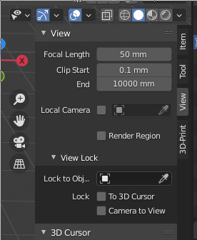 Screen capture Blender Viewport clipping for 3D printing