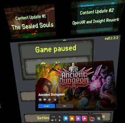 Screenshot of ancient dungeons loading screen