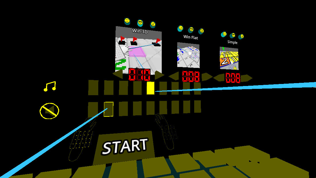 screenshot of godot xr game duck Duck MINE settings area
