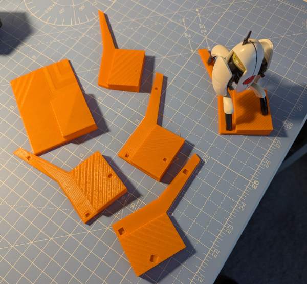Photo of 3D printed Portal gun Funko platform iterations